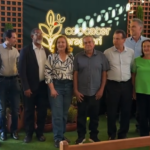 EMPRESÁRIA EVANETE PERES RECEBE O MINISTRO DO TRABALHO LUIZ MARINHO EM SUA FAZENDA ANTES DA ABERTURA OFICIAL DA 29° EDIÇÃO DA FENICAFÉ