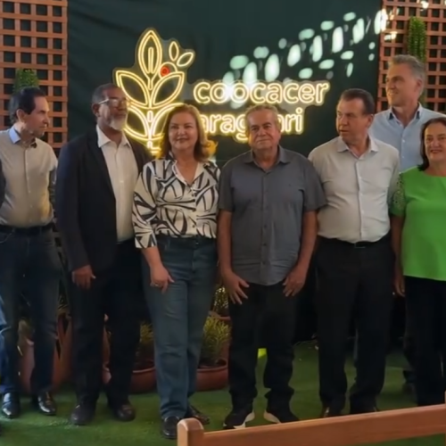 EMPRESÁRIA EVANETE PERES RECEBE O MINISTRO DO TRABALHO LUIZ MARINHO EM SUA FAZENDA ANTES DA ABERTURA OFICIAL DA 29° EDIÇÃO DA FENICAFÉ
