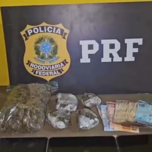 PRF apreende “flor de maconha” de alto valor e prende duas mulheres na BR-365, em Uberlândia (MG)